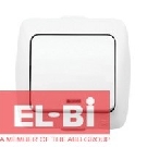 Выключатель 1-кл с подсветкой накладной El-Bi ALSU белый 504-010200-201